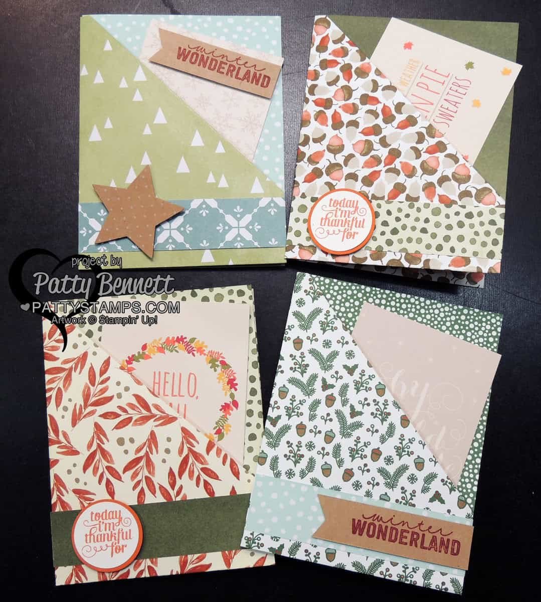Quick and Easy Double Pocket Cards for Christmas Patty Stamps