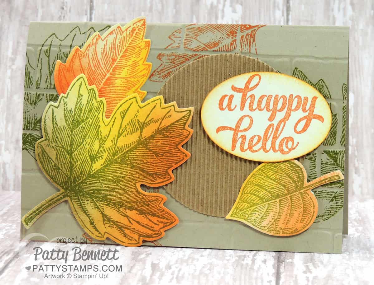 Vintage Leaves Fall Card Set Stampin' Up! Patty Stamps