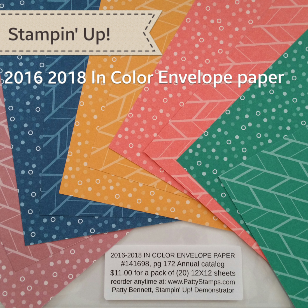 Do you have a Favorite new Stampin' UP! Designer Paper? Patty Stamps