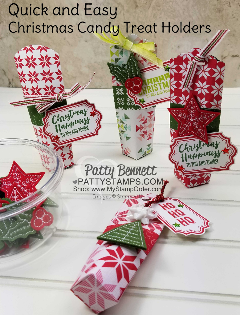 Quick and Easy Self Closing Holiday Treat Holder Patty Stamps