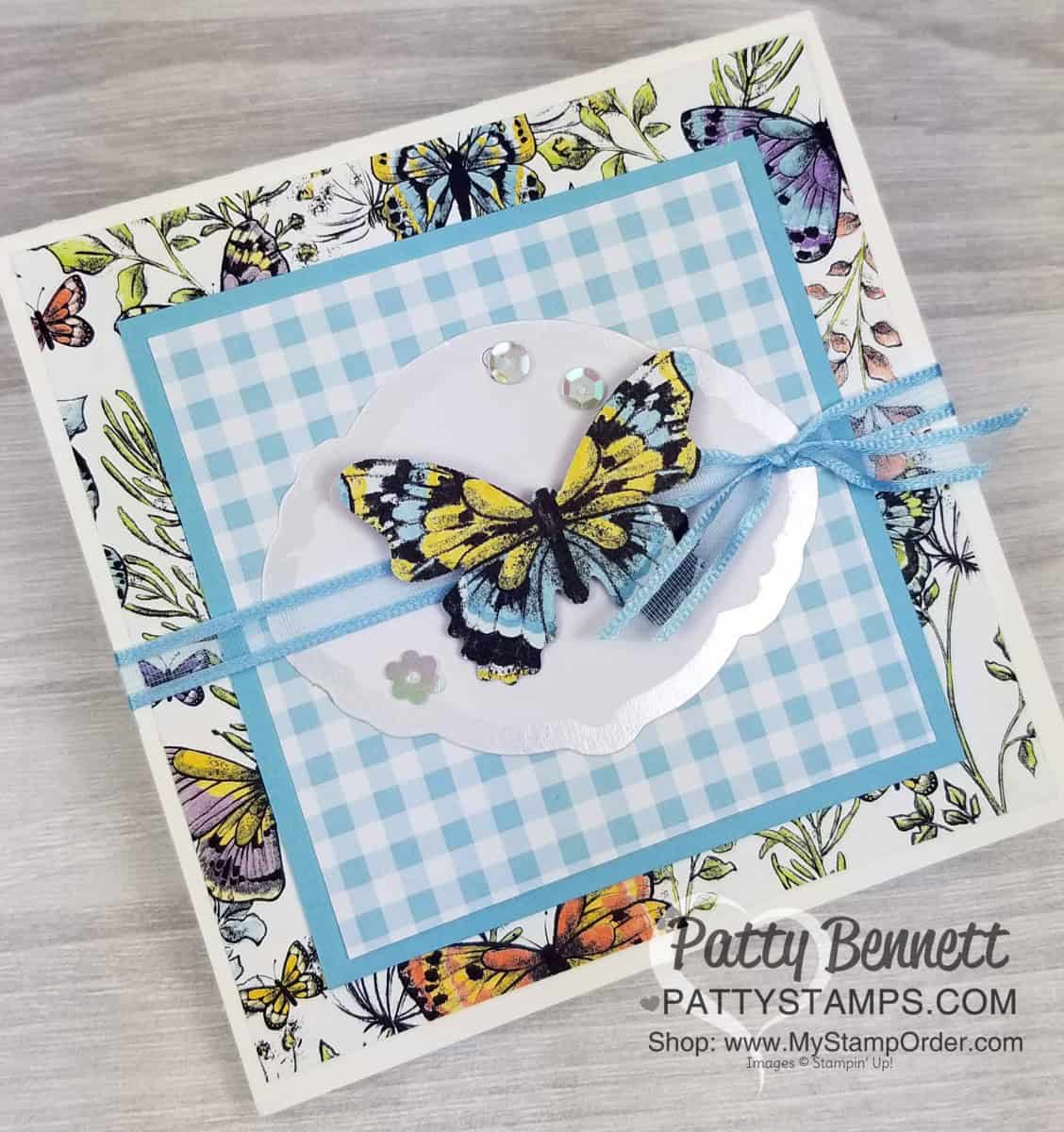 4x4 Butterfly Gala Card Ideas - Patty Stamps