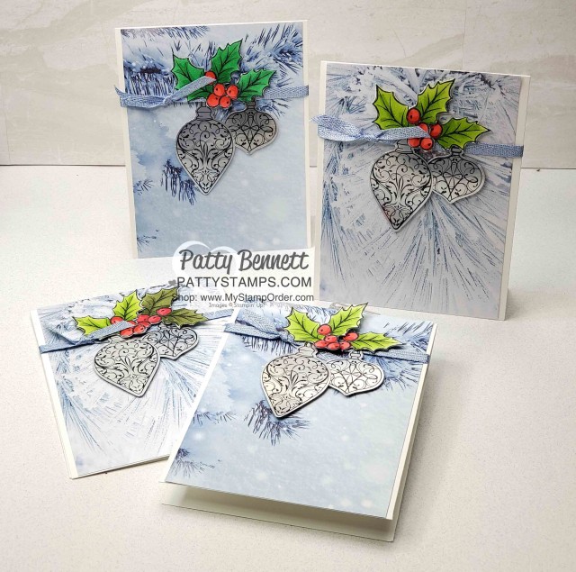 Holiday Card Idea with Christmas Gleaming set
