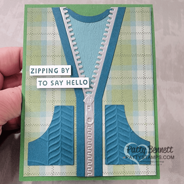 Tips for making cards with All Zipped Up!